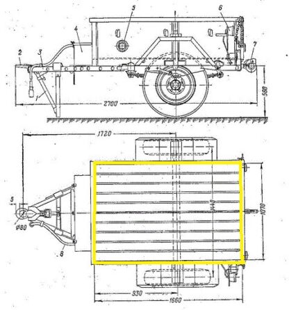Podlaha korby Gaz 704 / Uaz 8109 - Obrázek 3
